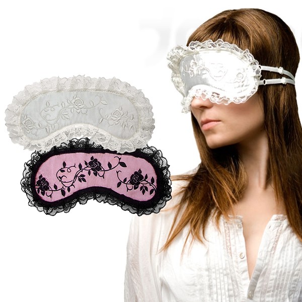 Daydream Schlafmaske mit Stickerei und Spitze